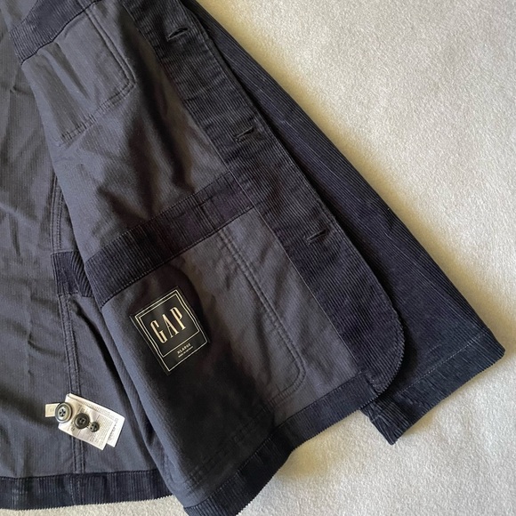 GAP Corduroy Blazer Navy Blue XL Men’s Jacket Unlined NWT Casual Classic - Picture 4 of 6